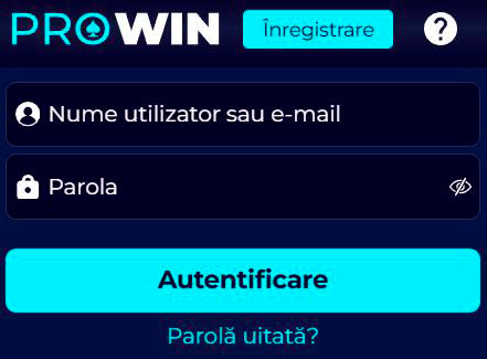 autentificare prowin